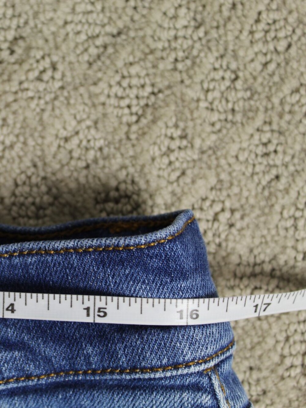 Loft Size 32 /14 High Rise The Slim Flare Blue Jeans - Picture 6 of 8